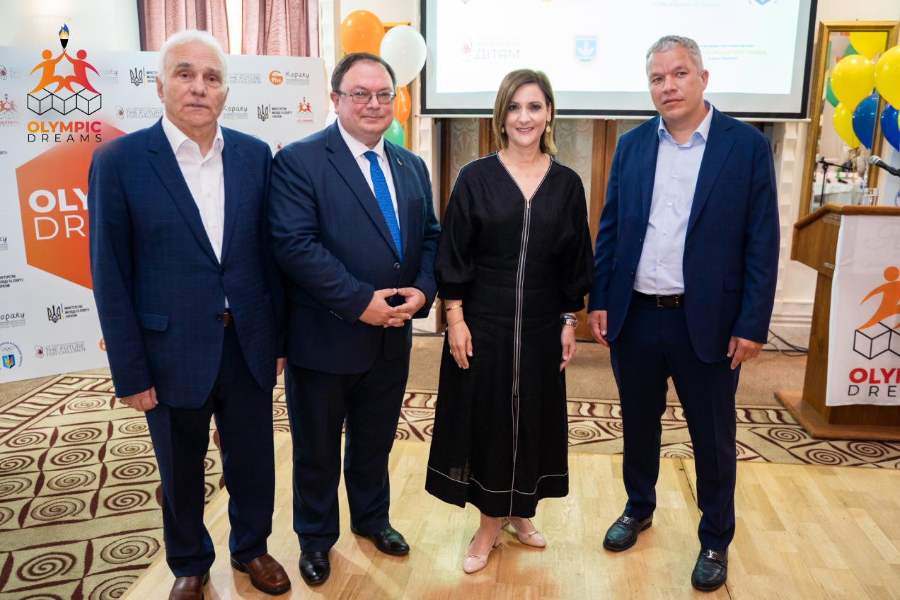 БФ “Майбутнє – дітям” и Фонд Kepaky начали новый сезон Olympic Dreams при поддержке Первой Леди Кипра